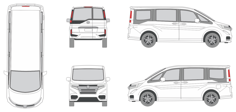 Honda Stepwgn 2017 MPV Template