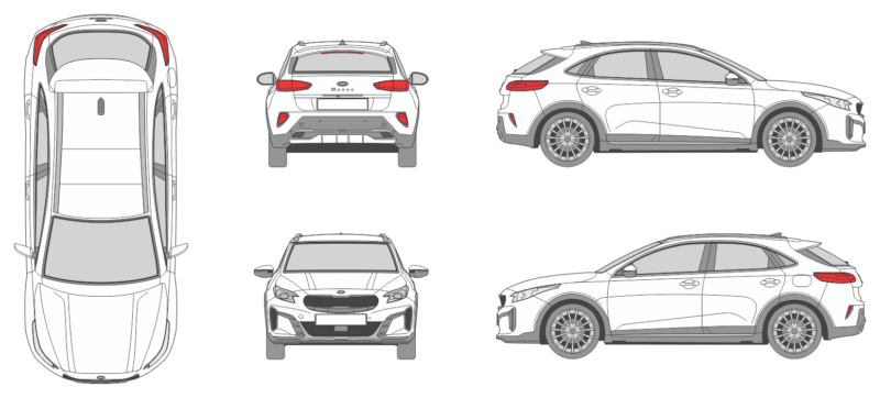 Kia X Ceed 2022 Car Template