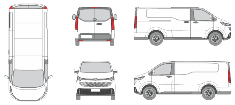 LDV eDeliver 7 2022 Van Template