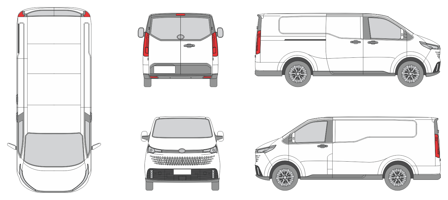 LDV eDeliver 7 2022 Van Template