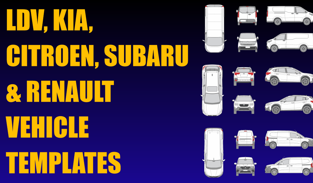 LDV, Kia, Citroen, Subaru and Renault Vehicle Templates Added