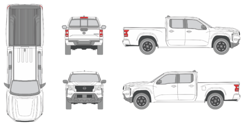 Nissan Frontier 2021 Crew Cab - Vehicle Templates Unleashed