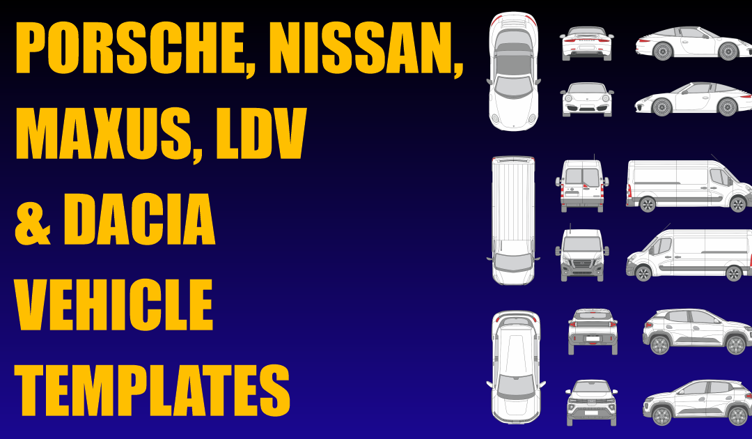 Porsche, Nissan, Maxus, LDV and Dacia Vehicle Templates Added