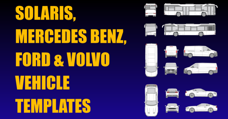Solaris, Mercedes Benz, Ford and Volvo Vehicle Templates Added