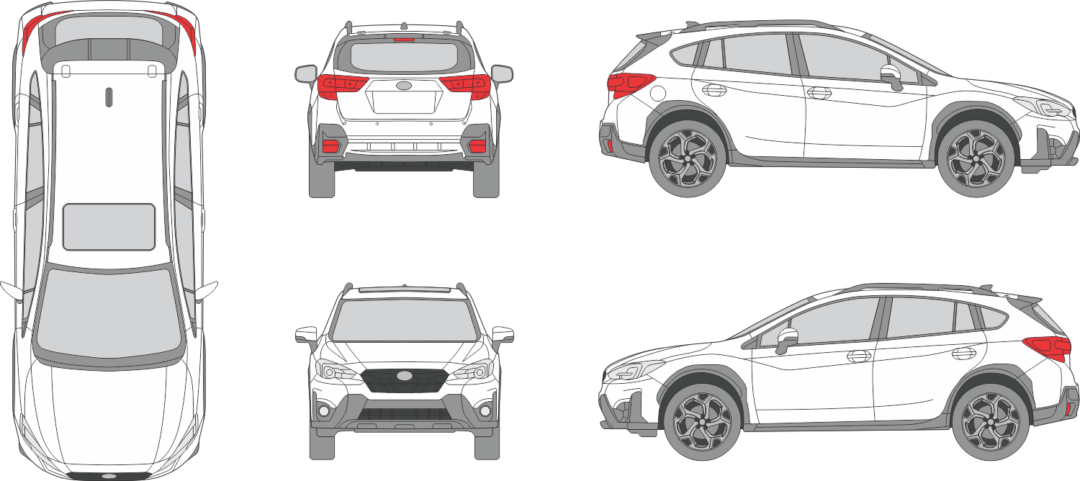 Subaru XV 2021 SUV Template