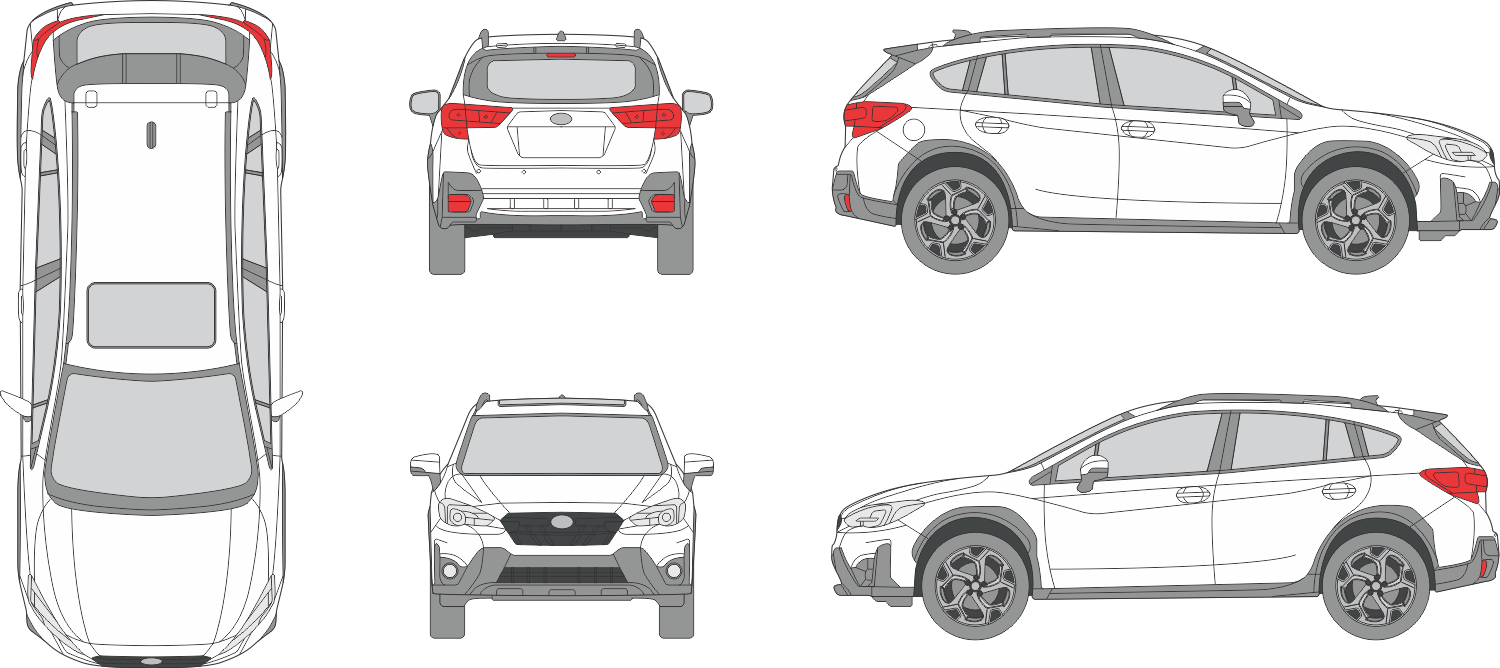 Subaru XV 2021 SUV Template