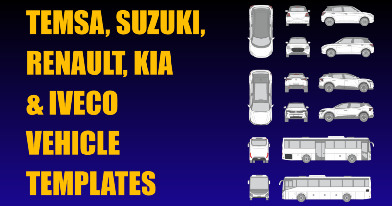 Temsa, Suzuki, Renault, Kia and Iveco Vehicle Templates Added