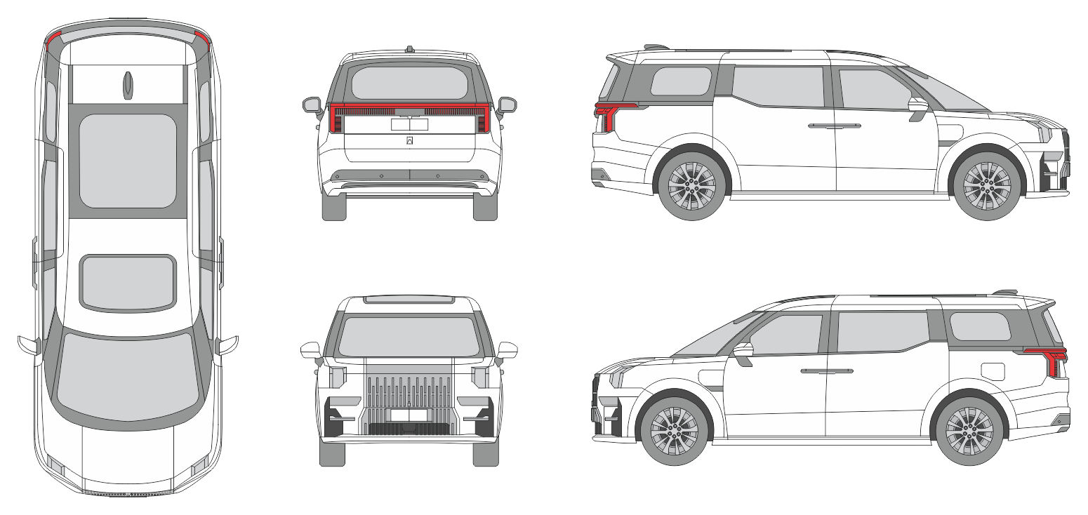 Zeekr 009 2023 SUV Template