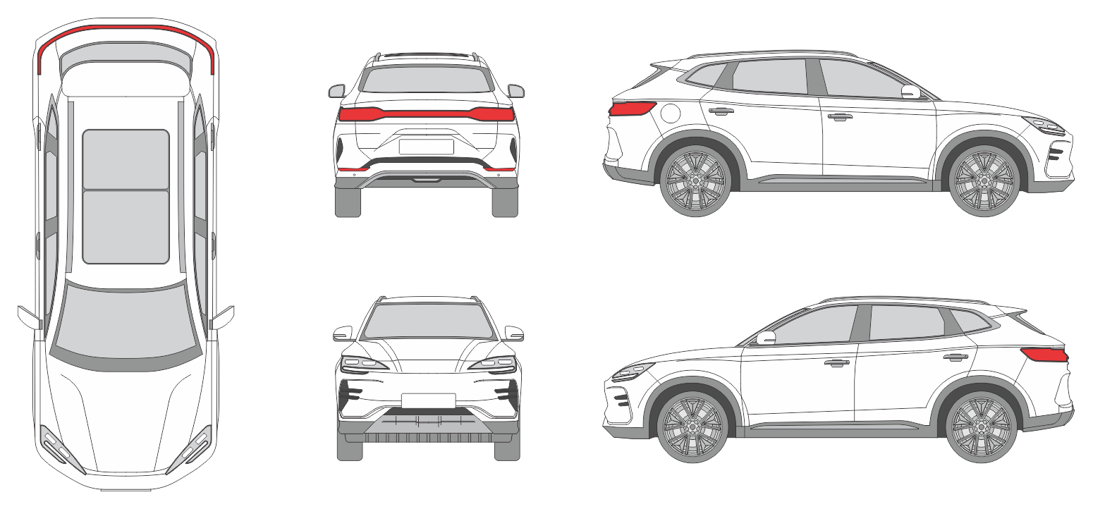 Byd Seal U 2023 SUV Template