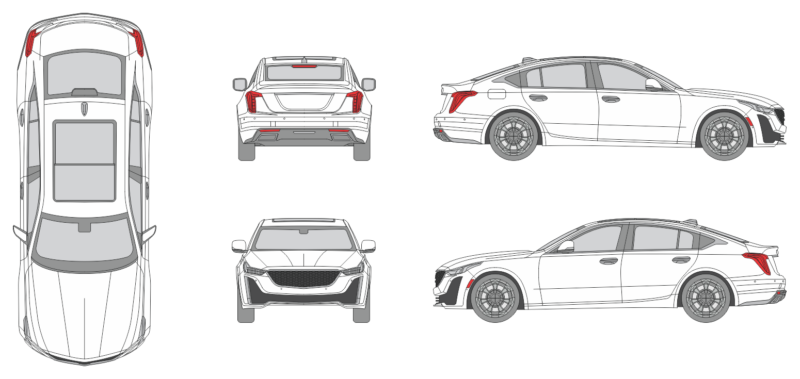 Cadillac CT5 2024 Car Template