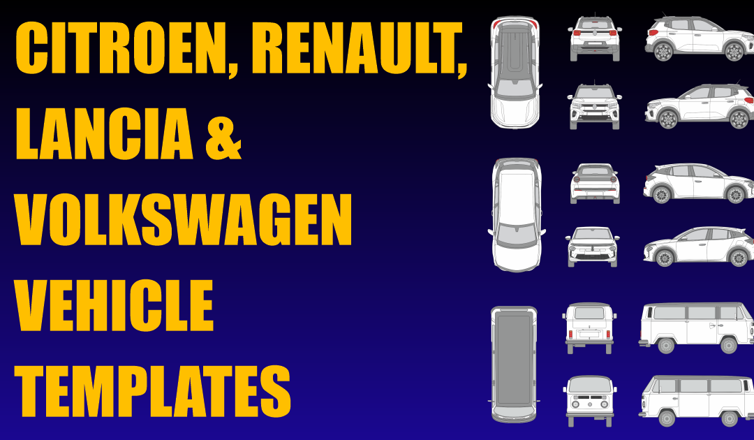 Citroen, Renault, Lancia and Volkswagen Vehicle Templates Added