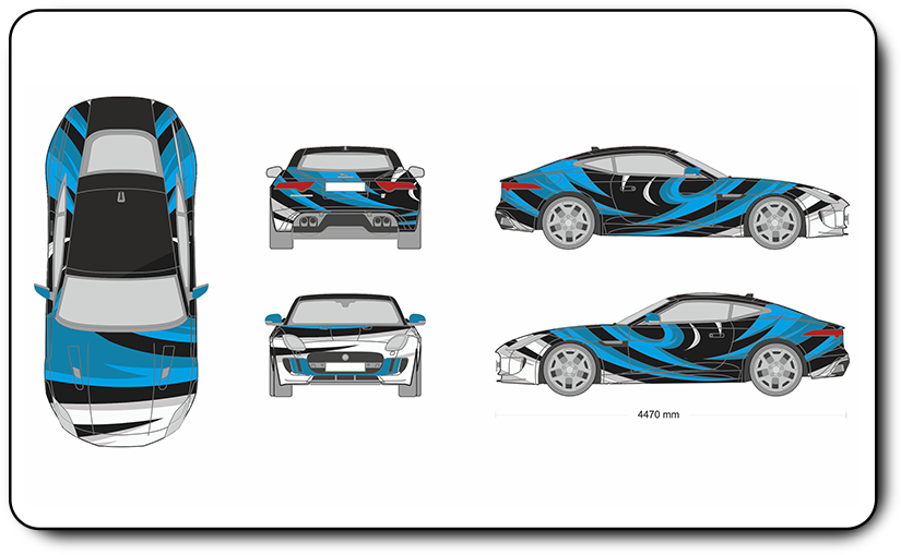 Design Artwork Jaguar Vehicle Template