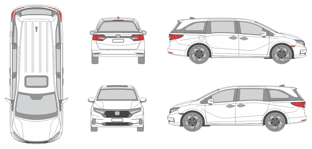 Honda Odyssey 2021 MPV Template