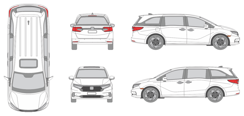 Honda Odyssey 2021 MPV Template