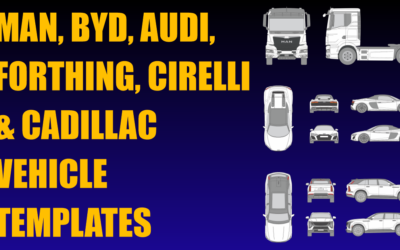 Man, Byd, Audi, Forthing, Cirelli and Cadillac Vehicle Templates Added