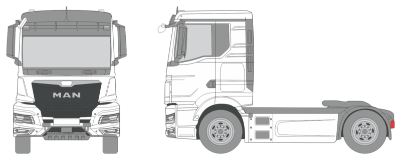 Man TGS NN 2021 Truck Template