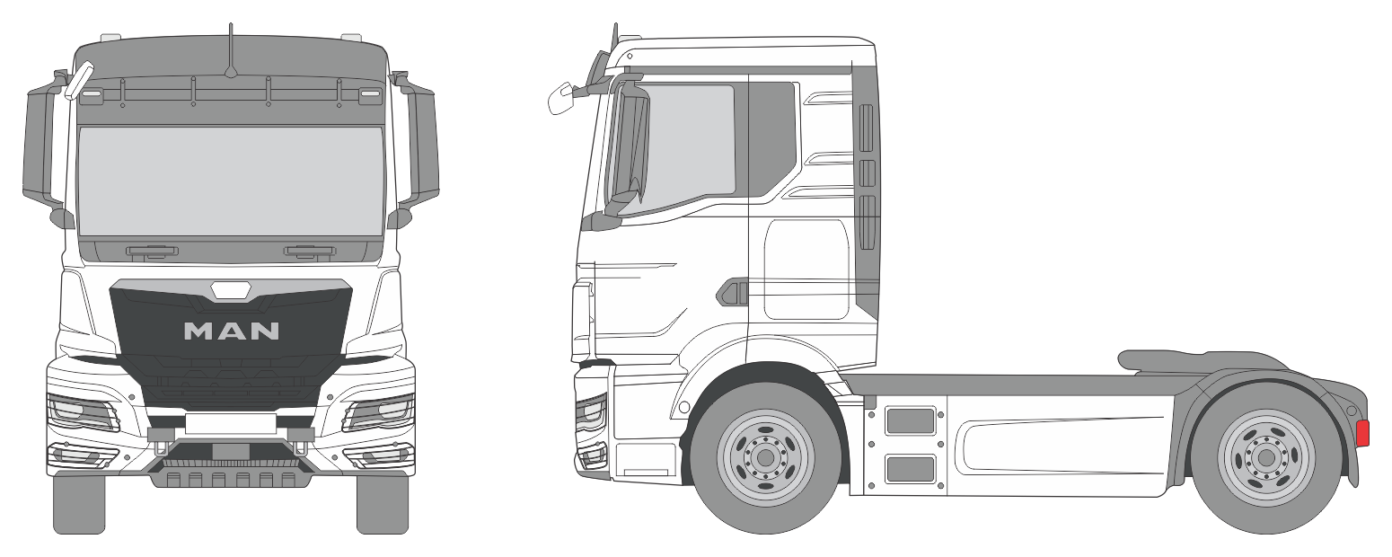 Man TGS NN 2021 Truck Template