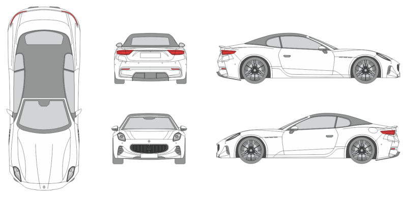 Maserati Gran Cabrio 2024 Car Template