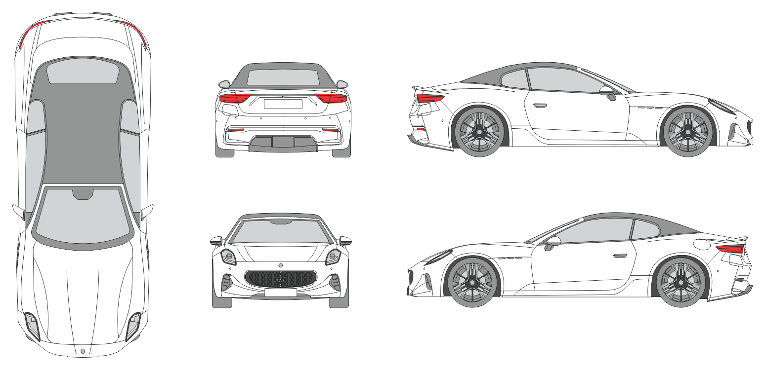 Maserati Gran Cabrio 2024 Car Template