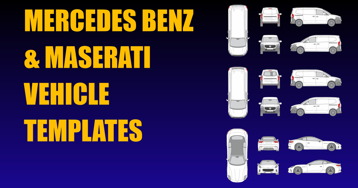 Mercedes Benz and Maserati Vehicle Templates Added