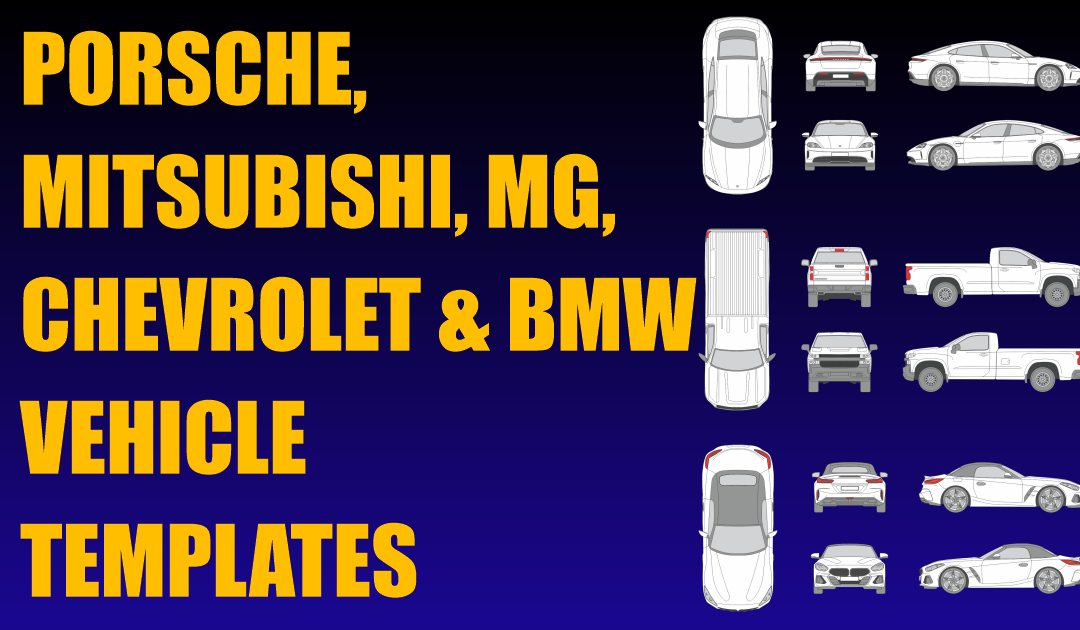 Porsche, Mitsubishi, MG, Chevrolet and BMW Vehicle Templates Added