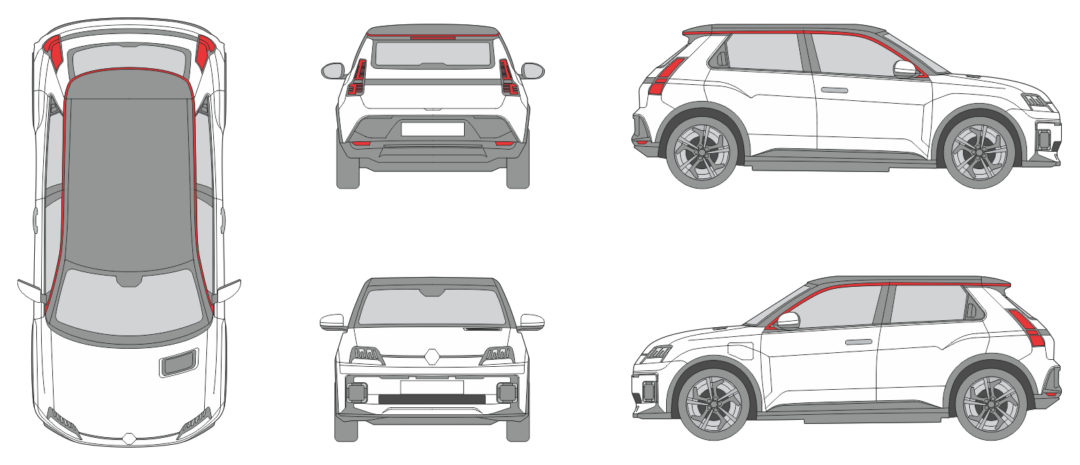 Renault 5 2024 Car Template