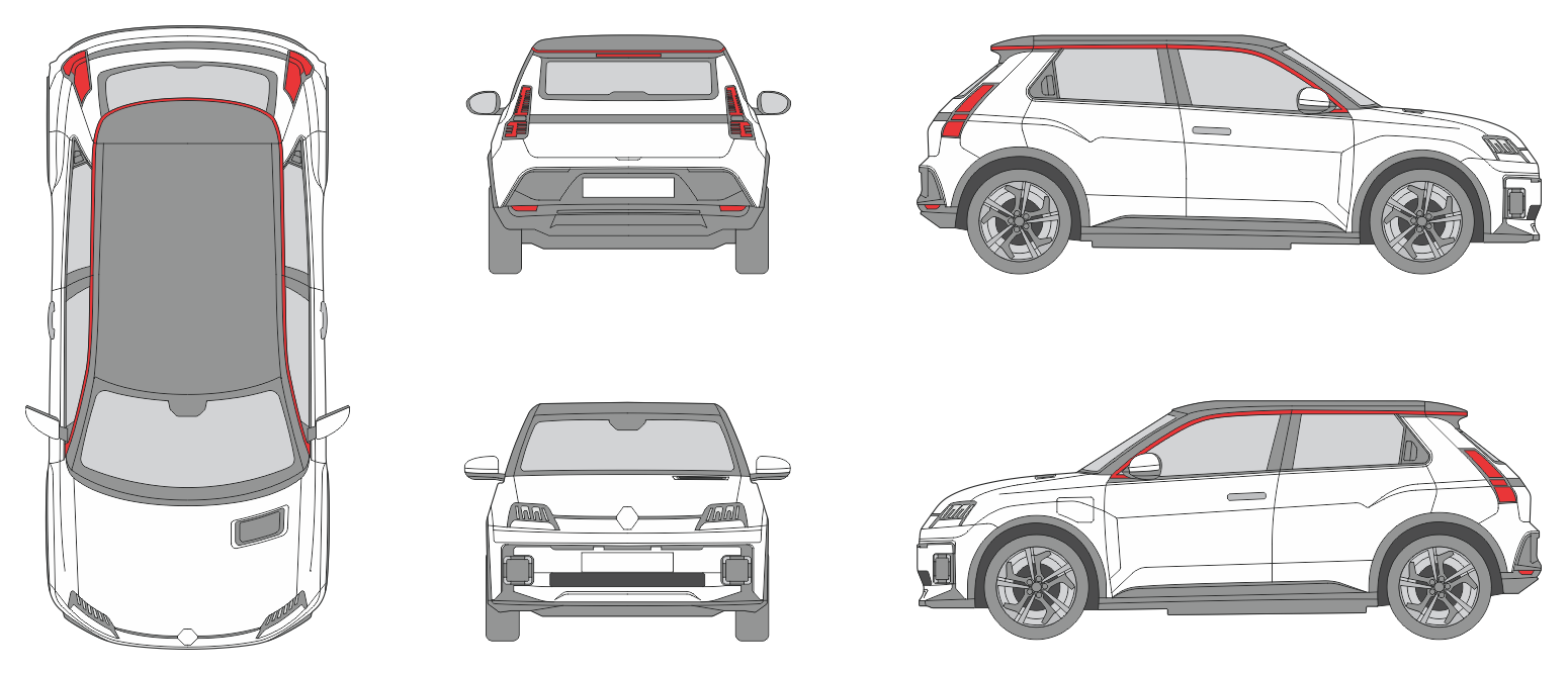 Renault 5 2024 Car Template