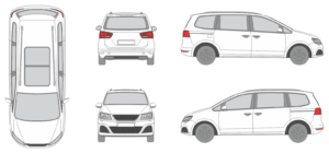 Seat Alhambra 2015 Car Template