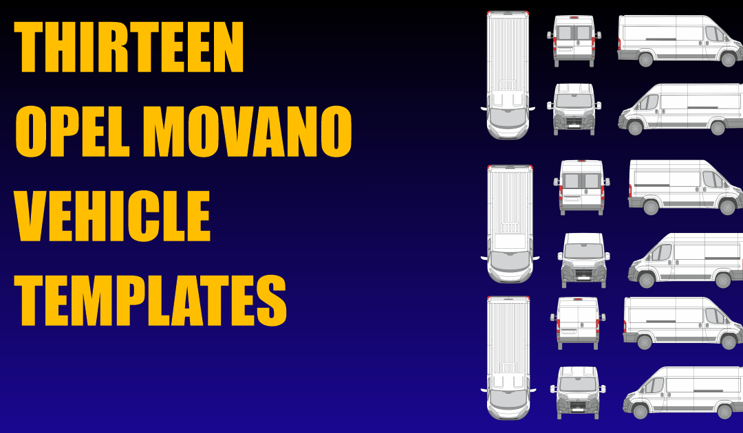 Thirteen Opel Movano Vehicle Templates Added