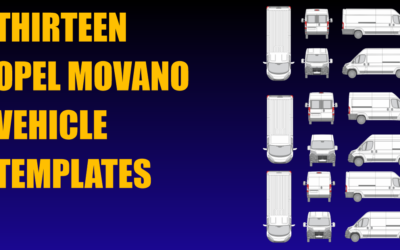 Thirteen Opel Movano Vehicle Templates Added