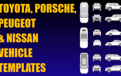 Toyota, Porsche, Peugeot and Nissan Vehicle Templates Added