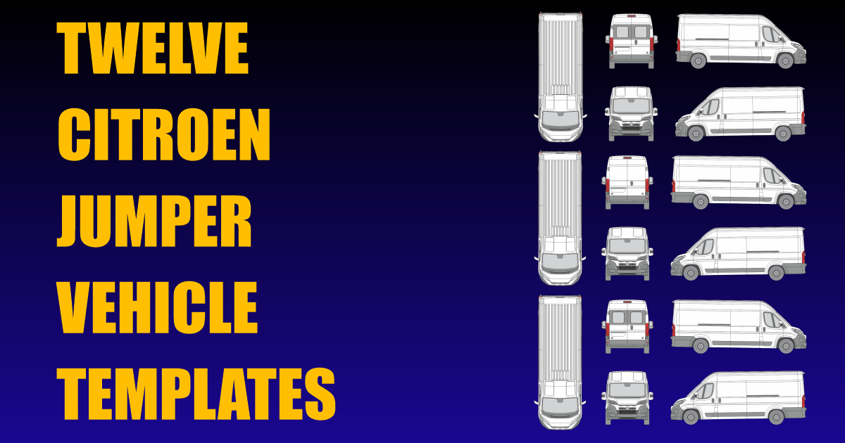 Twelve Citroen Jumper Vehicle Templates Added