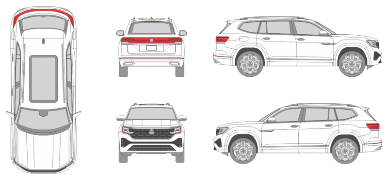 Volkswagen Atlas 2024 SUV Template