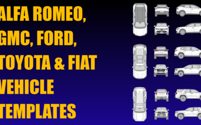 Alfa Romeo, GMC, Ford, Toyota and Fiat Vehicle Templates Added