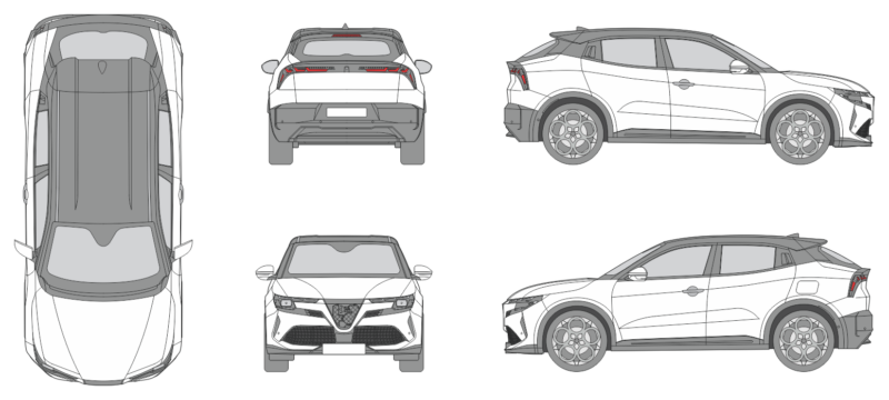 Alfa Romeo Junior 2024 Car Template