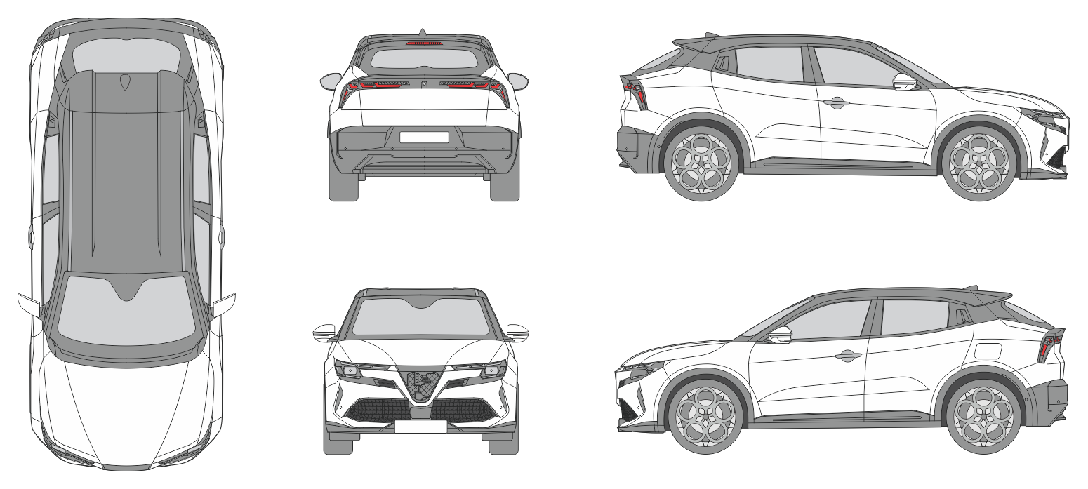 Alfa Romeo Junior 2024 Car Template