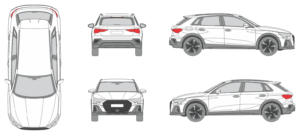 Audi A3 Allstreet 2024 Car Template