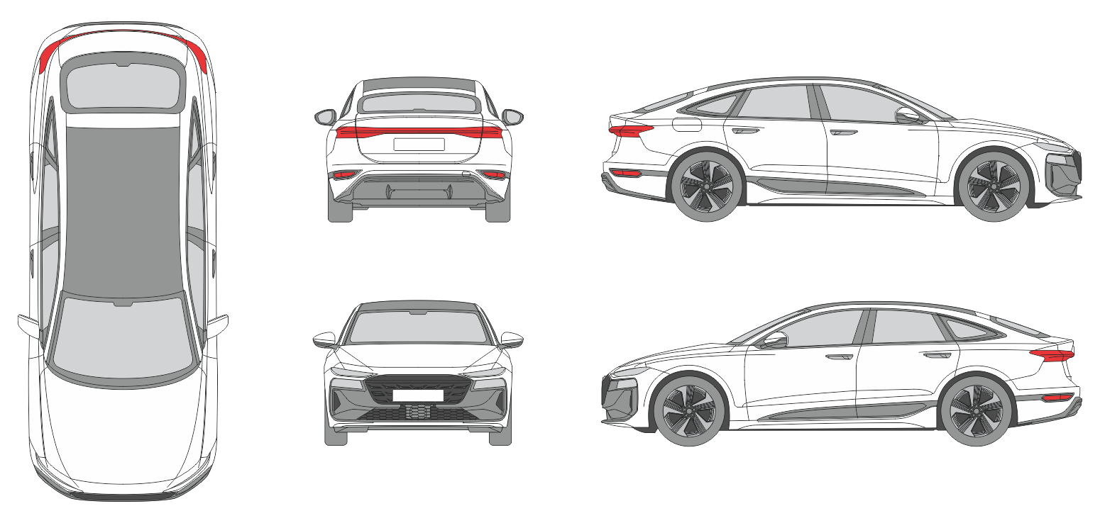 Audi A6 e-tron 2024 Car Template