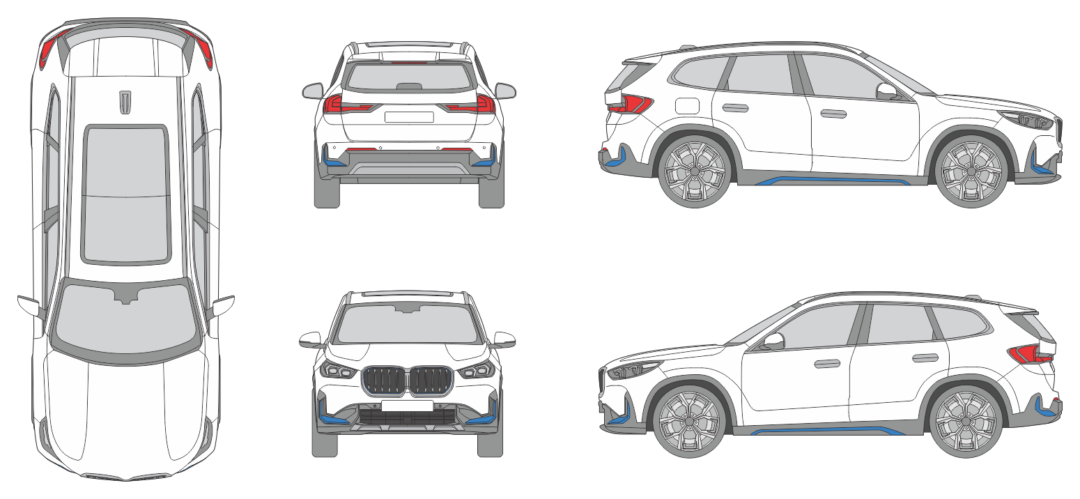 BMW iX1 2022 SUV Template