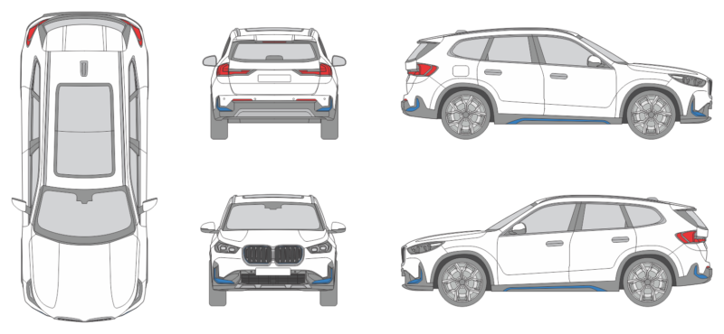 BMW iX1 2022 SUV Template