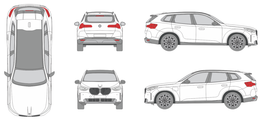 BMW X3 2024 SUV Template