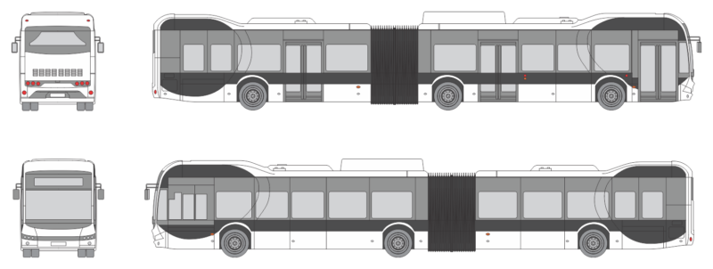 Byd eBus 18 2021 Bus Template