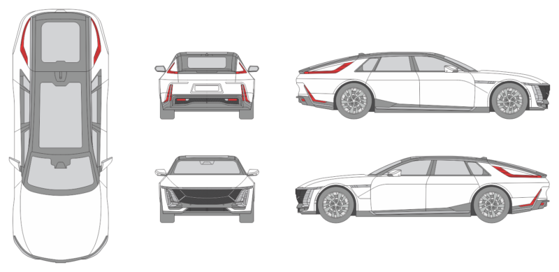 Cadillac Celestiq 2024 Car Template