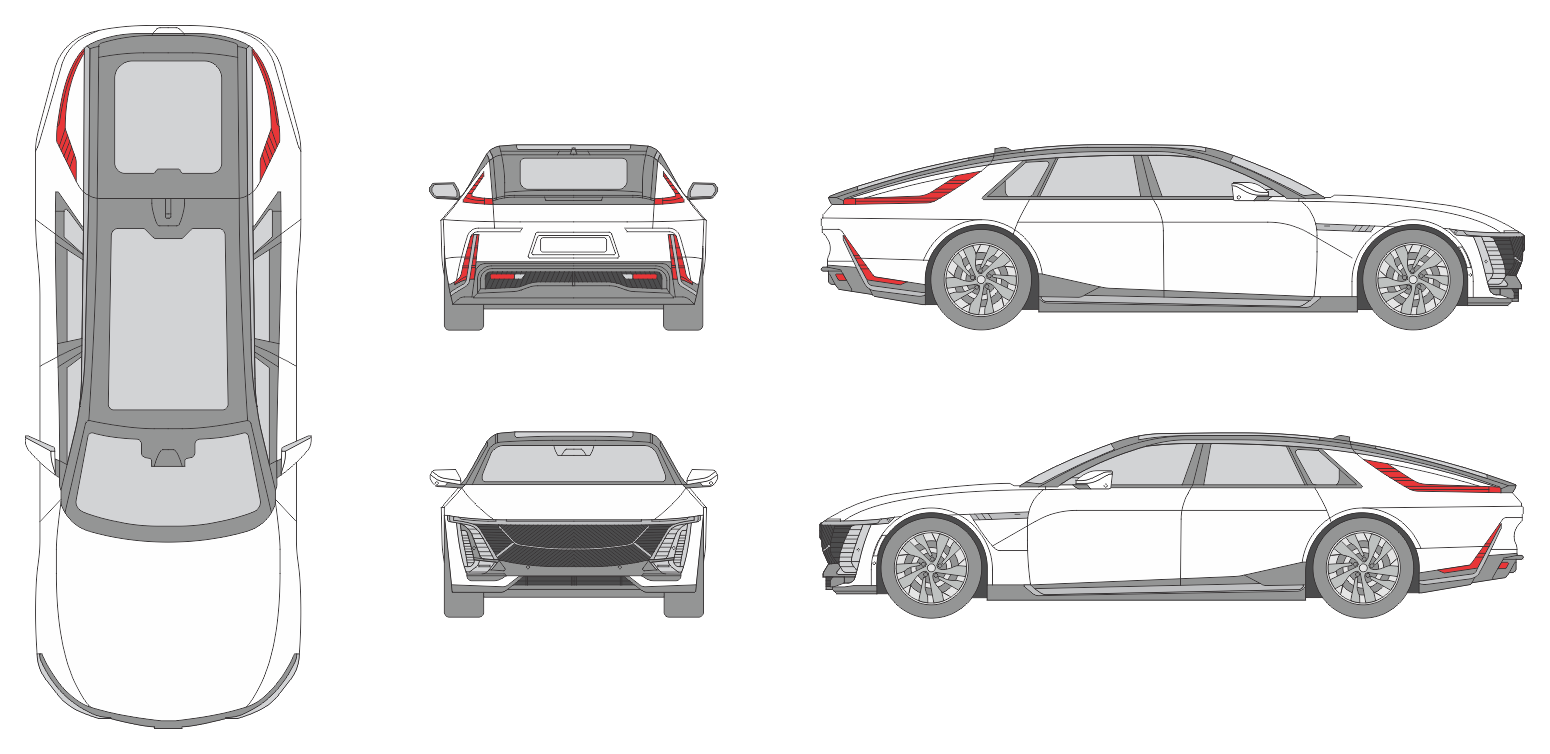 Cadillac Celestiq 2024 Car Template