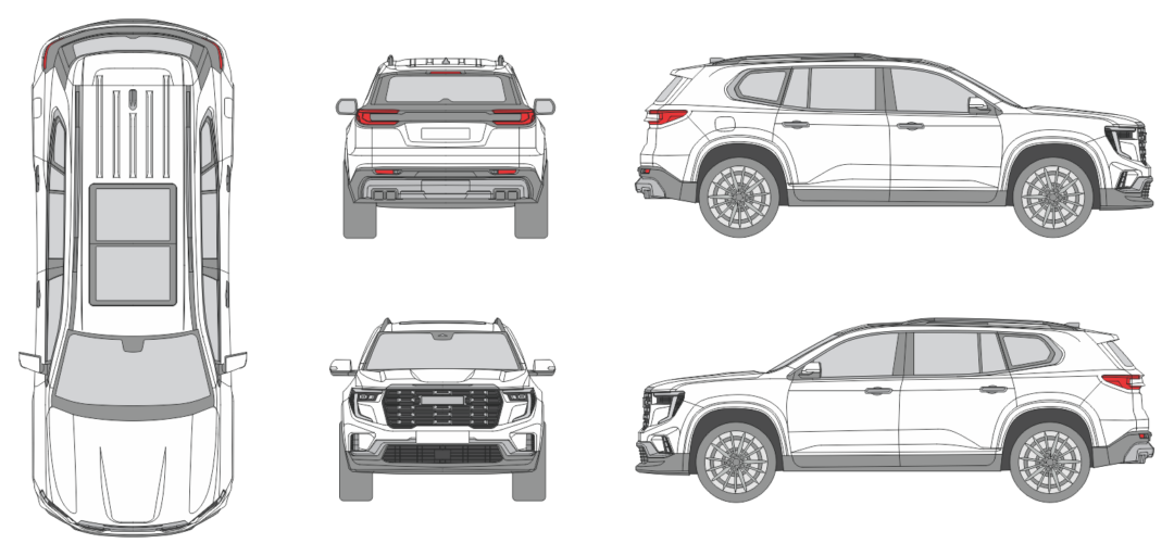 GMC Acadia 2024 SUV Template