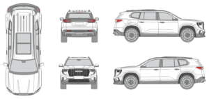 GMC Acadia 2024 SUV Template