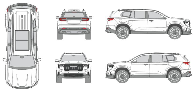 GMC Acadia 2024 SUV Template