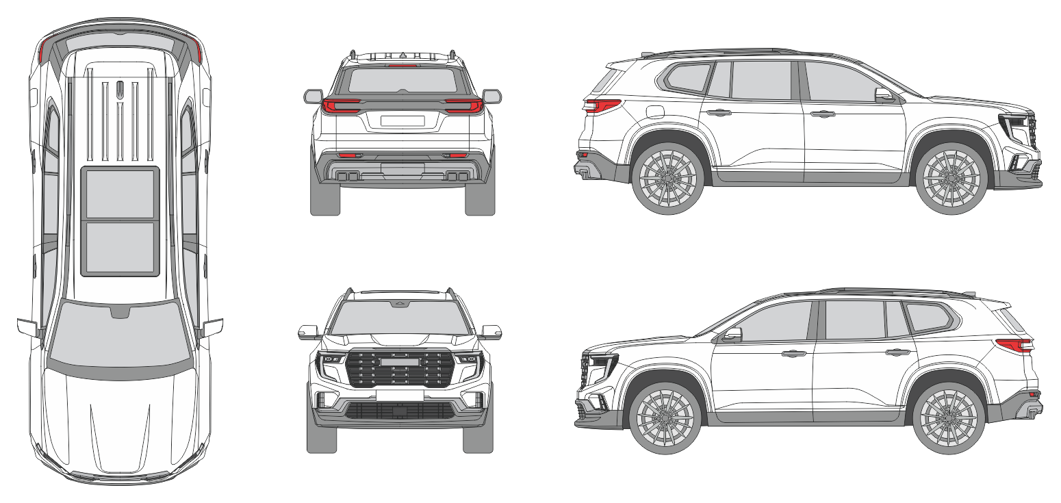 GMC Acadia 2024 SUV Template