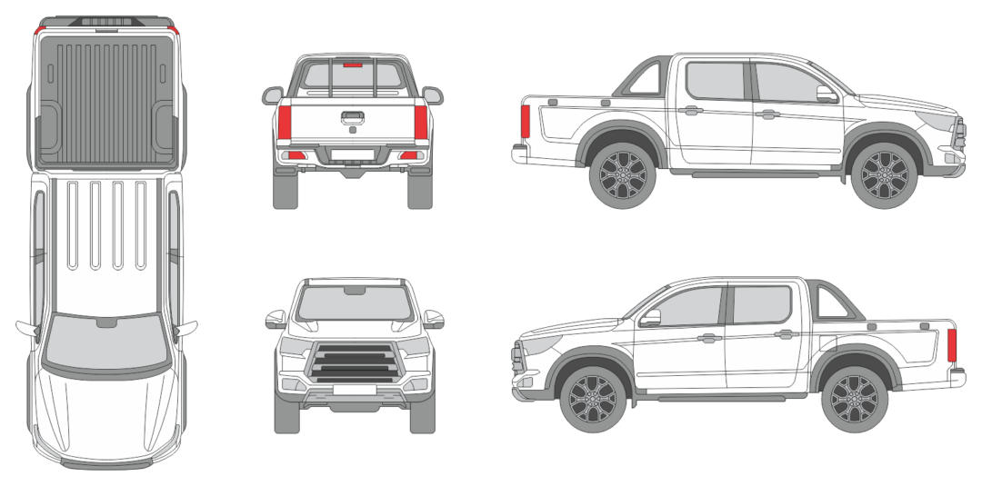 Jac T8 2023 Pickup Template