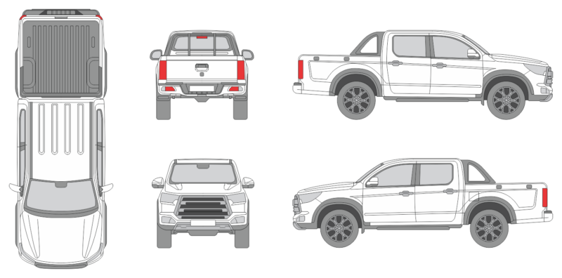 Jac T8 2023 Pickup Template